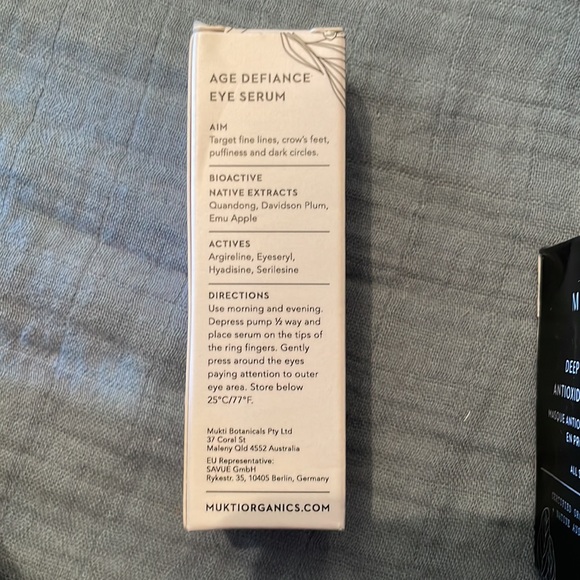 Mukti Organics Bundle! Two Eye Serums and Two Face Masks - MSRP: almost $400! - Picture 7 of 10